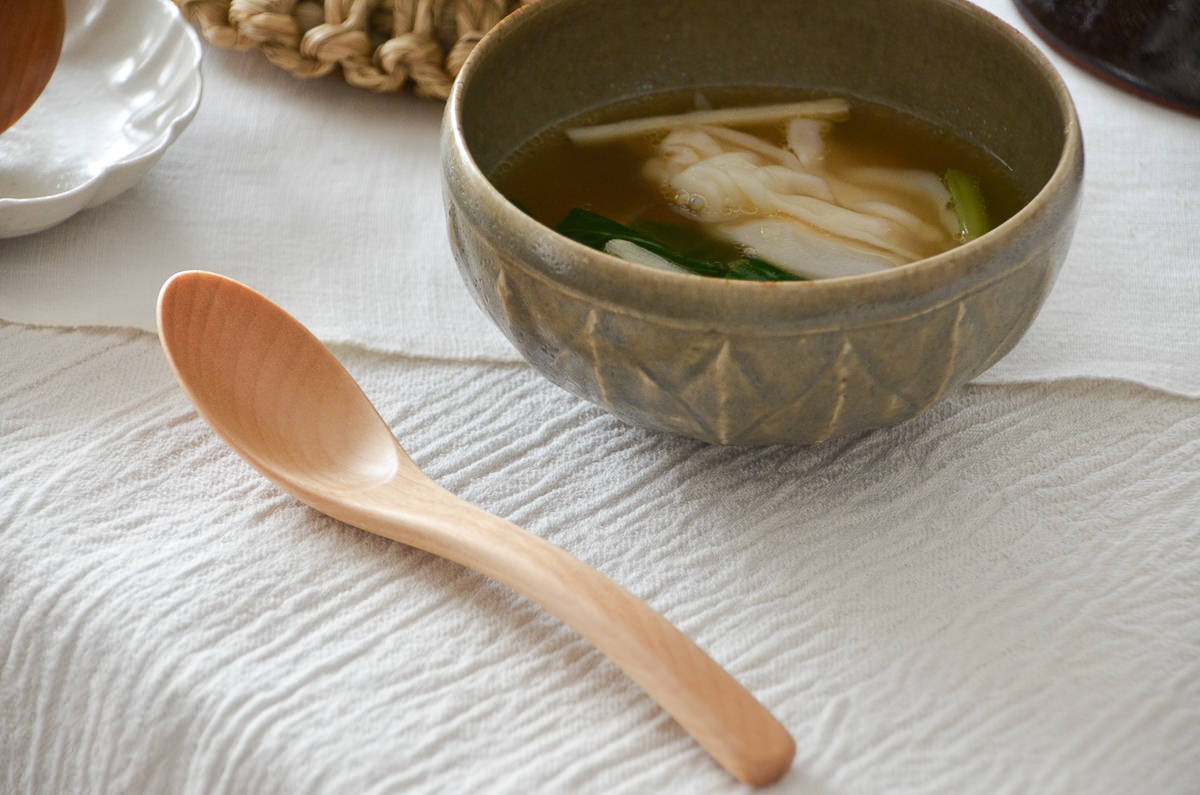 Risotto spoon / Japanese cherry birch / Ōita-JPN 211140-1