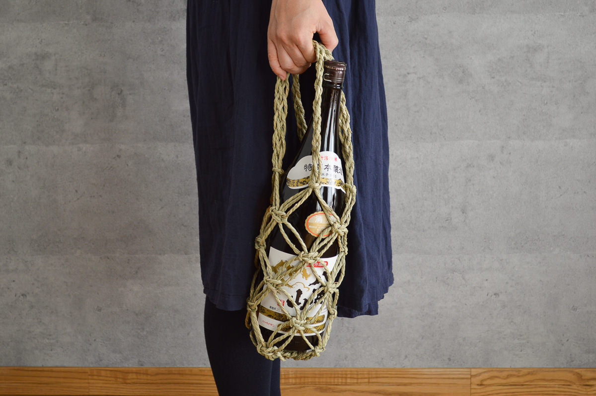 Bottle basket S, M, L / “Igusa” rush / Okayama-JPN 330311
