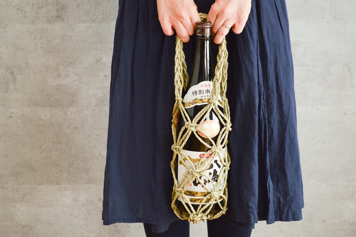 Bottle basket S, M, L / “Igusa” rush / Okayama-JPN 330311