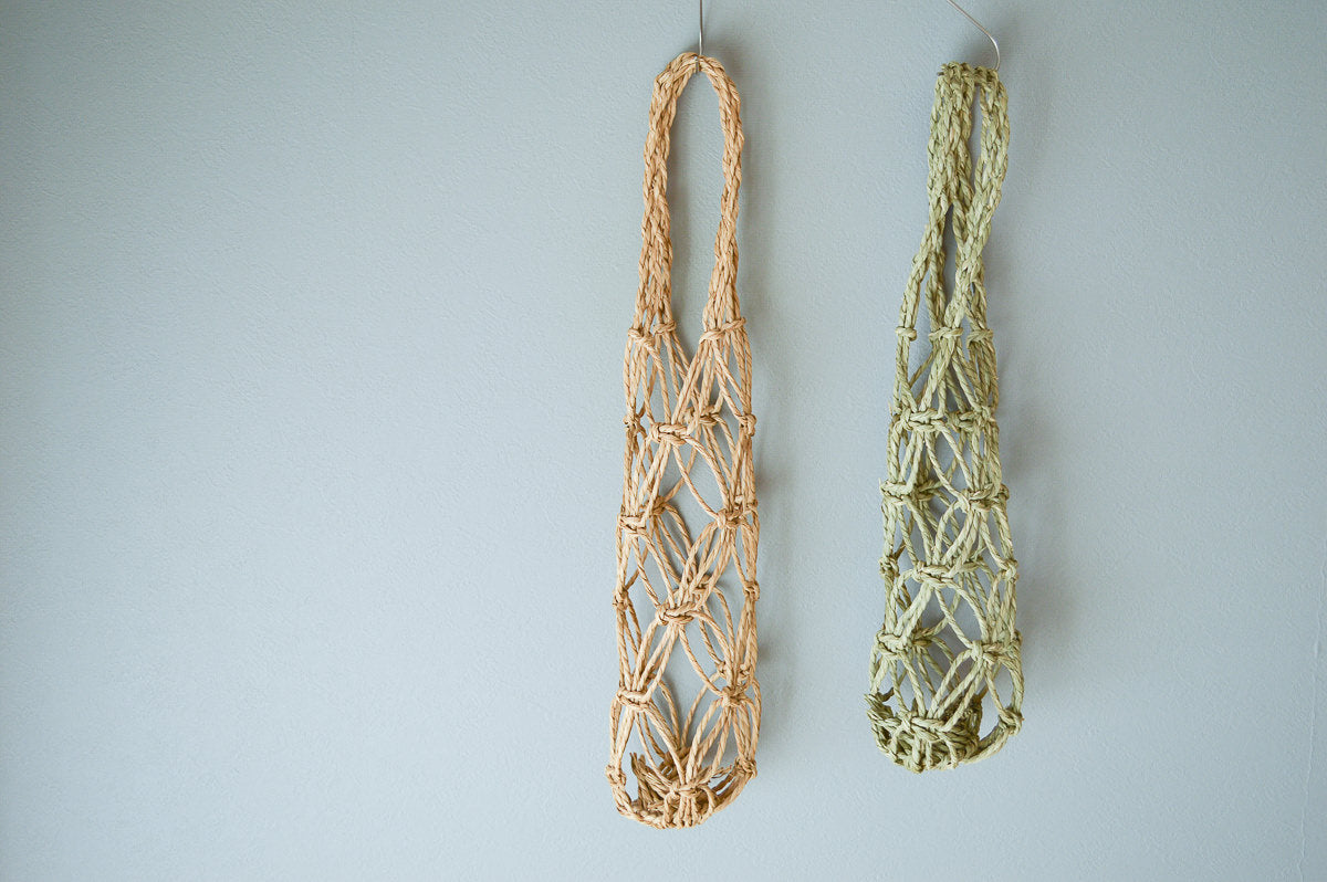 Bottle basket S, M, L / “Igusa” rush / Okayama-JPN 330311