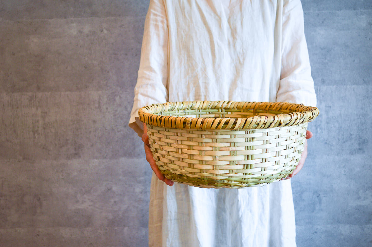 Harvest basket “Paisuke” / Nemagari bamboo / Nagano-JPN 610218-1
