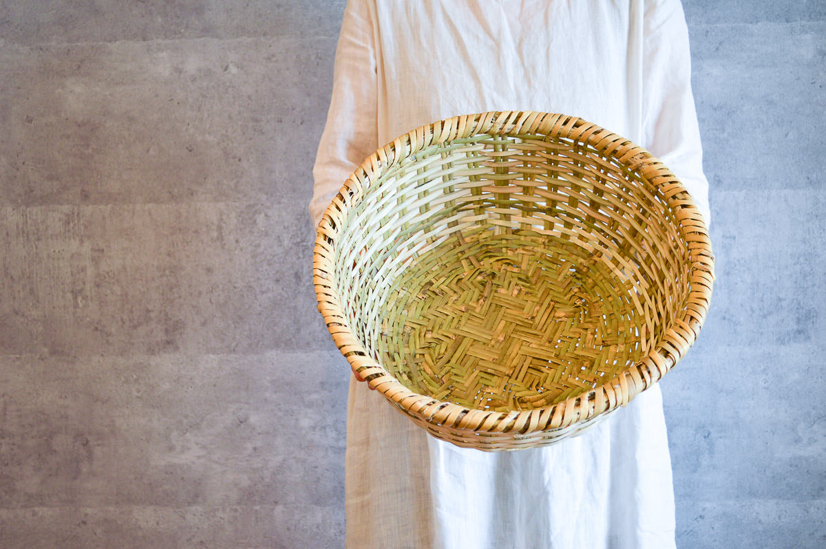 Harvest basket “Paisuke” / Nemagari bamboo / Nagano-JPN 610218-1