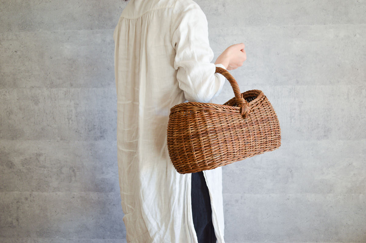 長野県/あけび　まゆ型バスケット　小・大　2サイズ-1basketry