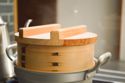 Mini Japanese Steamer with Lid / Hinoki / Gifu-JPN 811119