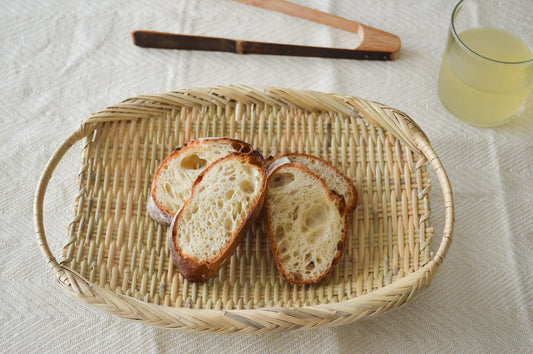 Oval Strainer with Handle “Type B” / Suzutake Bamboo / Iwate-JPN 450812