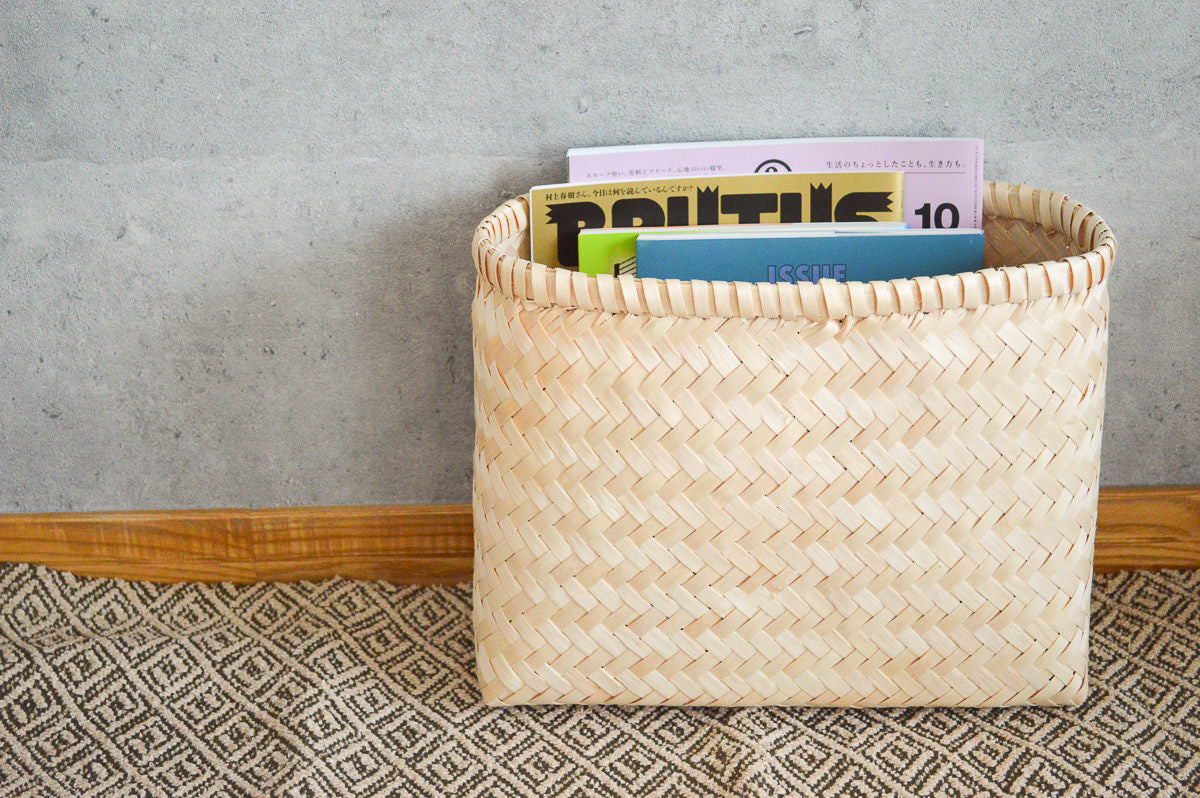 Organizing basket slim S, L / Itaya maple / Akita-JPN 720909