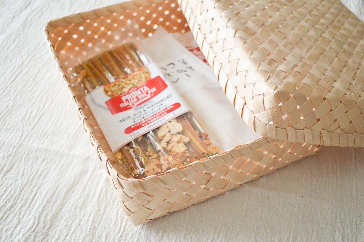 Square basket with lid S, M, L, XL / Itaya maple / Akita-JPN 720901