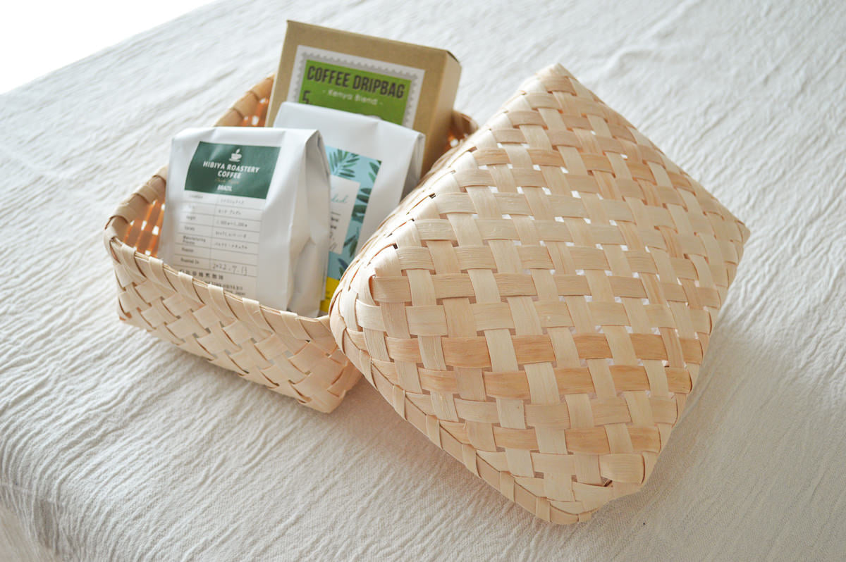 Square Basket with Lid “Yotsume” / Itaya Maple / Akita-JPN 720901