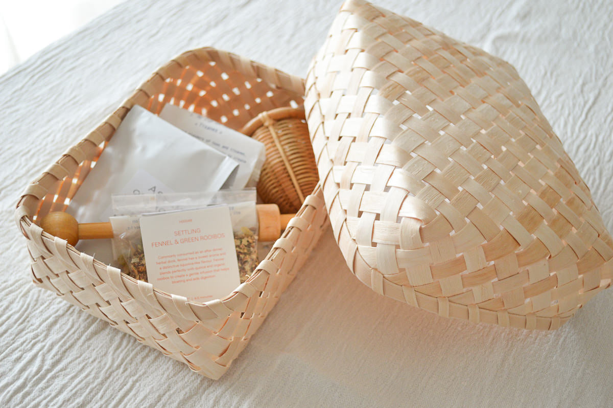 Square basket with lid S, M, L, XL / Itaya maple / Akita-JPN 720901