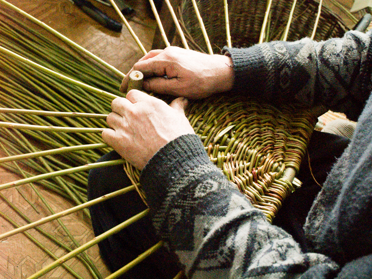 Handled Storage Basket “Kablacok” / Willow / POL 340201