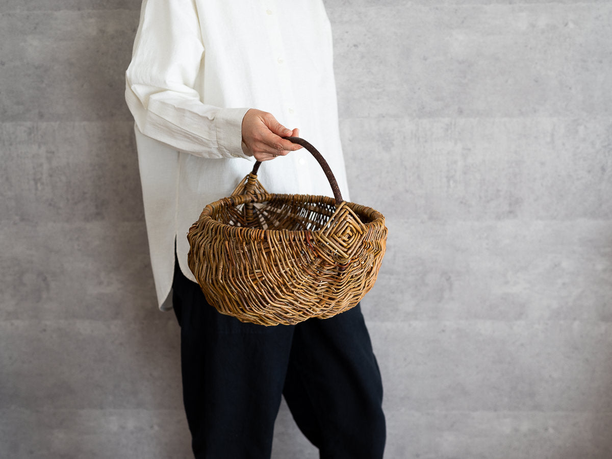 Round basket S, L / Willow / LTU 140512