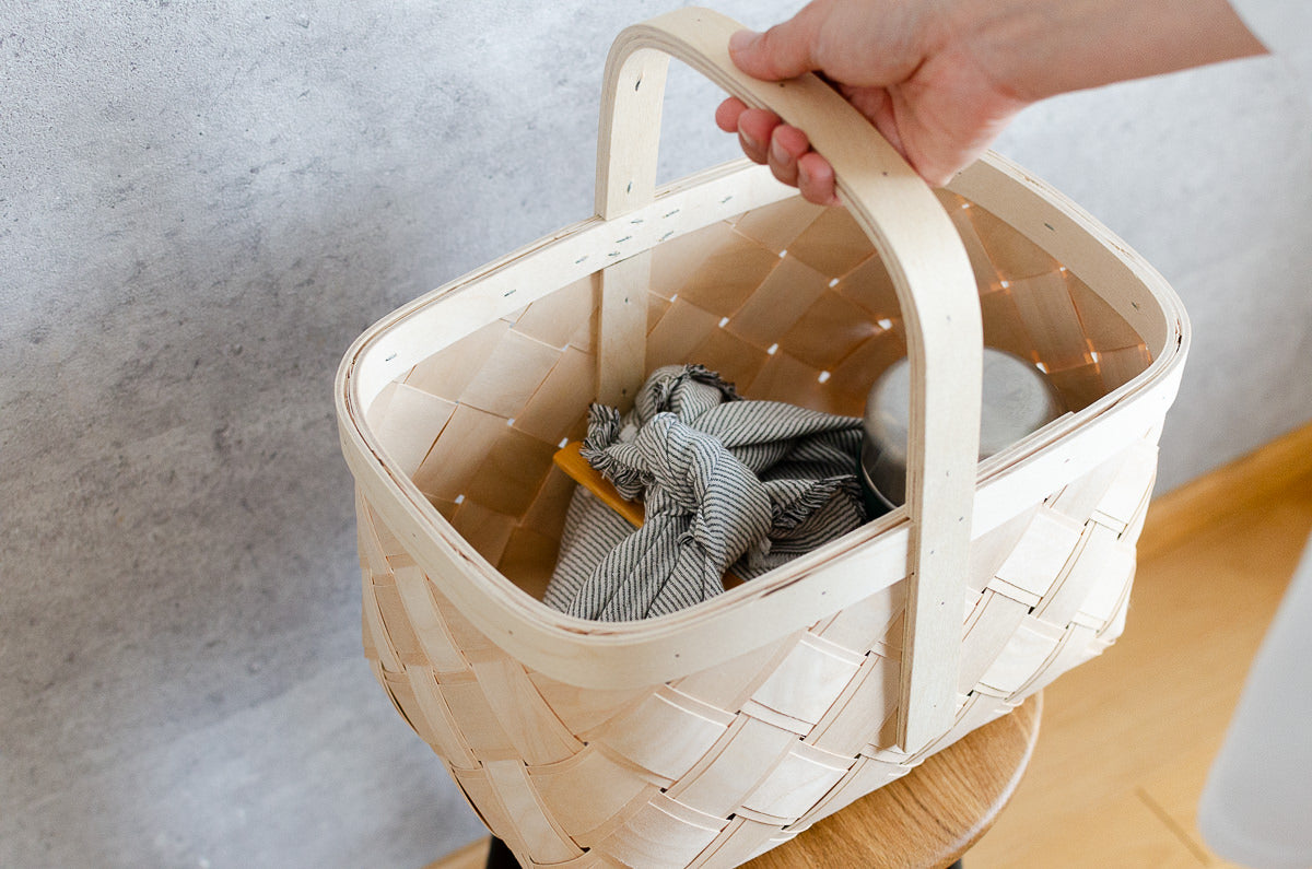 Mushroom basket S,M,L 3sizes / Birch / EST 140603