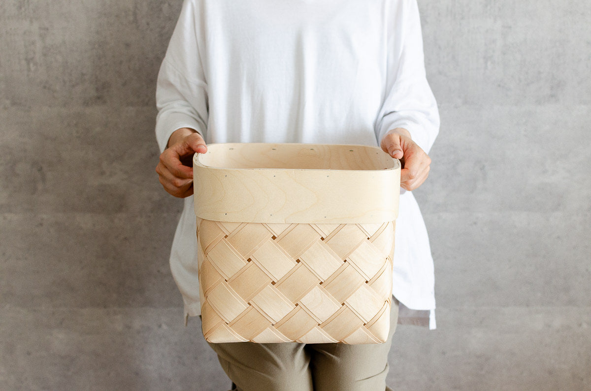 Organizing basket “Square” S, M ,L 3sizes / Birch / EST 140607