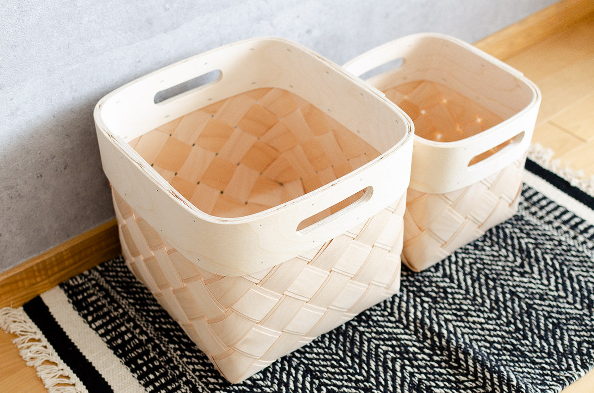 Organizing basket “Square” S, M ,L 3sizes / Birch / EST 140607