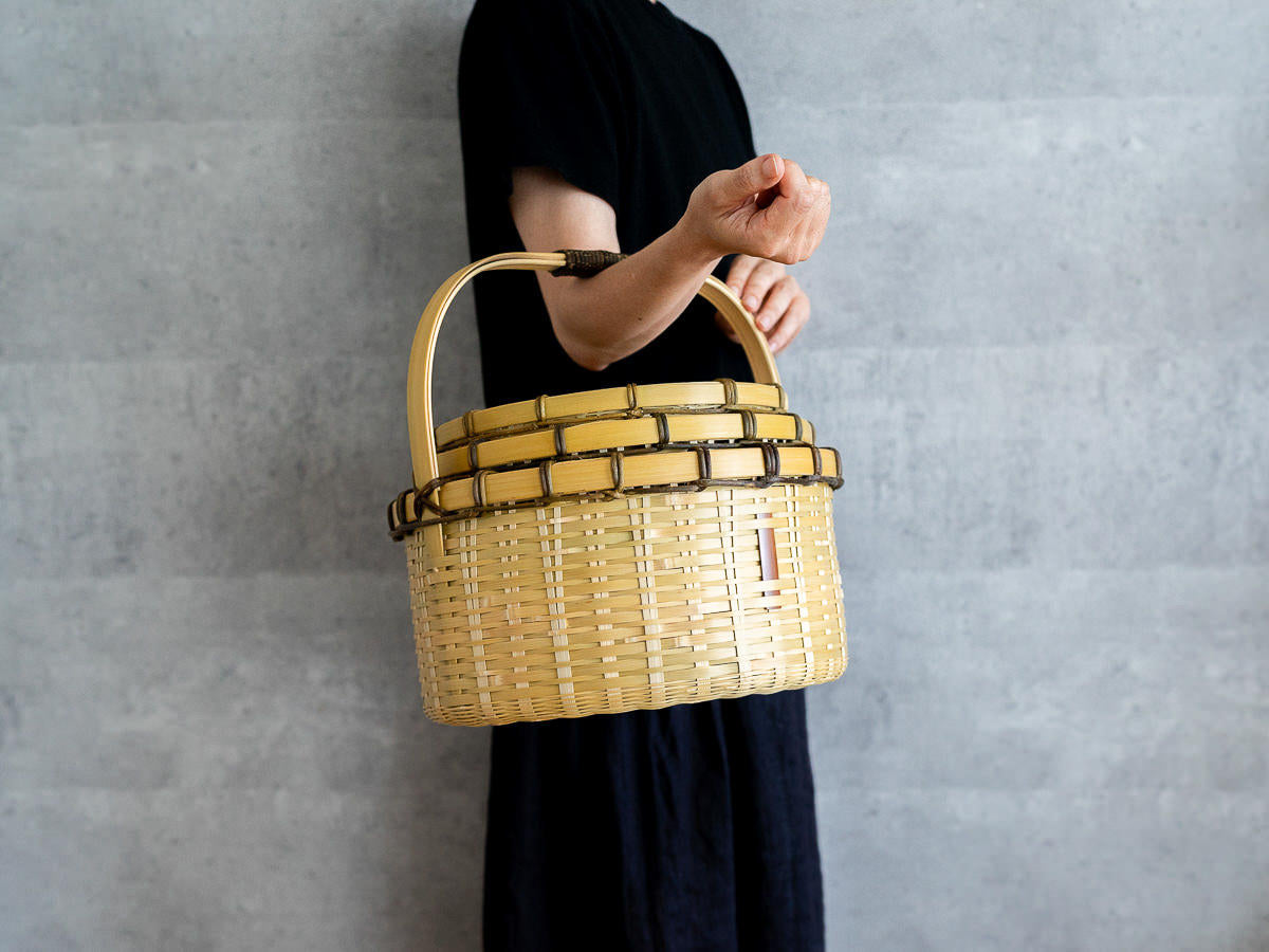Three-Tier Nesting Round Basket / Madake Bamboo / Oita-JPN 220680-1