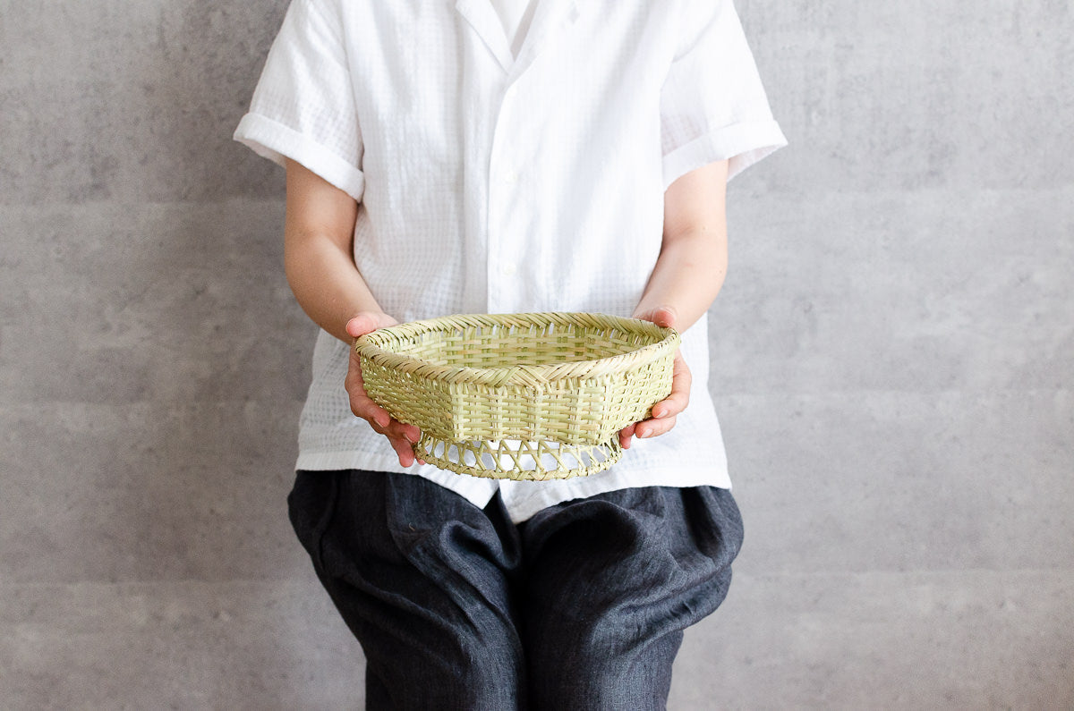 Hexagonal Basket / Suzutake Bamboo / Iwate-JPN 210128