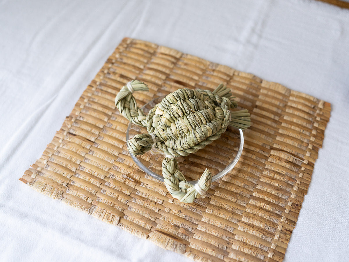 Shimekazari Sea Turtle "HONU" / Rice straw / Nagano-JPN 721048-1