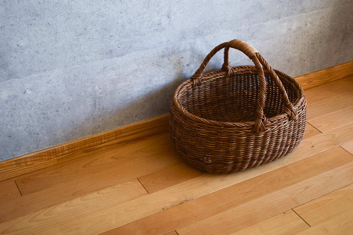 Oval Basket – Joined Handle / Akebi Vine / Nagano-JPN 311217-1