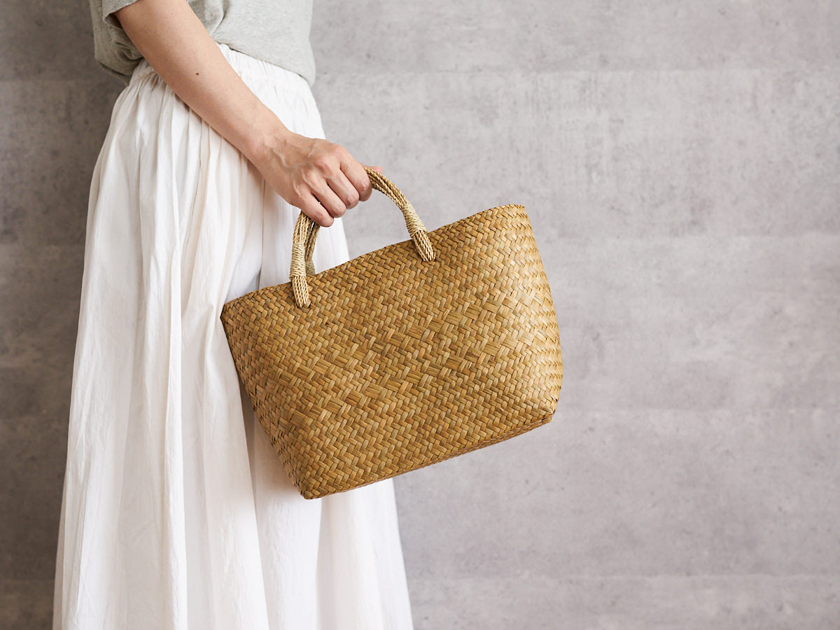 Basket Bag with Bundled Handles / Krajood Grass / THA 3115139