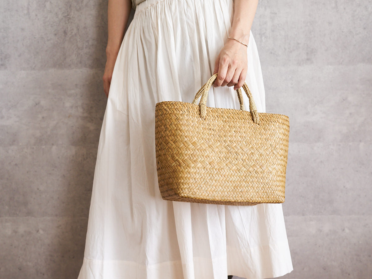 Basket Bag with Bundled Handles / Krajood Grass / THA 3115139