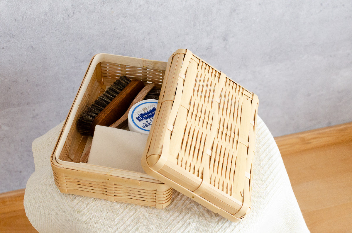 Lunch box M, L, XL, L(2-tier) / White bamboo / Kagoshima-JPN 321103