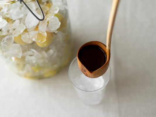 Punch Bowl Ladle / Smoked Bamboo / Kochi-JPN 321203-1