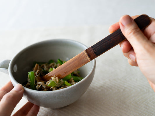 Butter Knife, Multipurpose Spatula / Smoked Bamboo / Kochi-JPN 321209