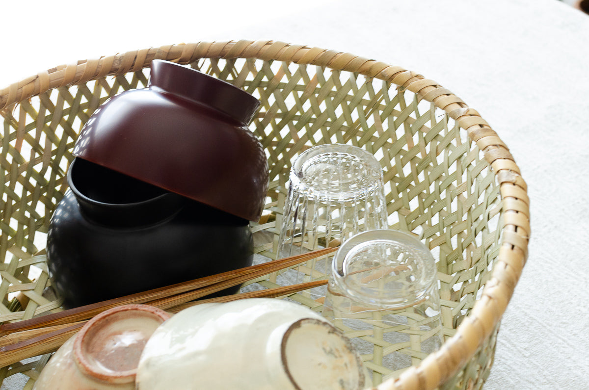 Dish Basket / Nemagari Bamboo / Nagano-JPN 610207
