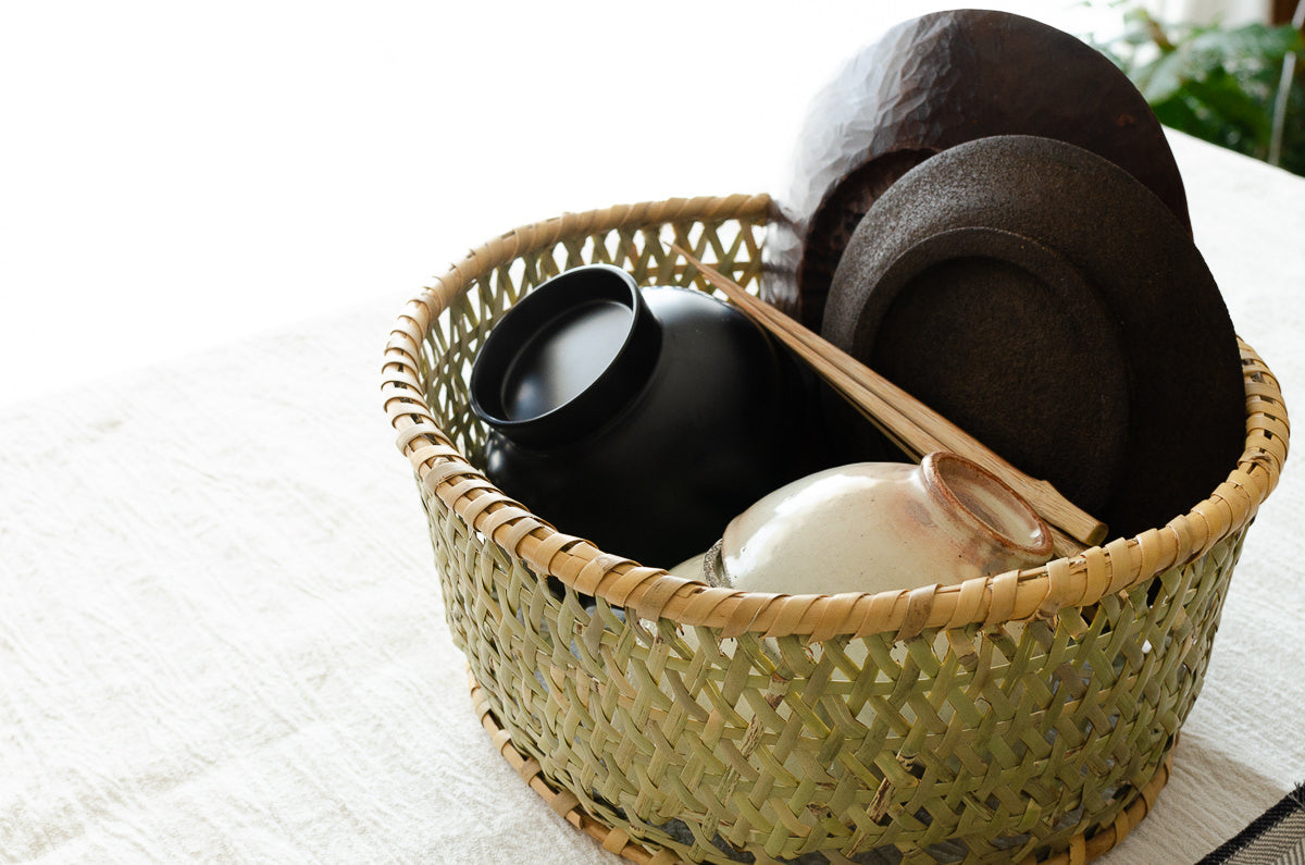 Dish Basket / Nemagari Bamboo / Nagano-JPN 610207