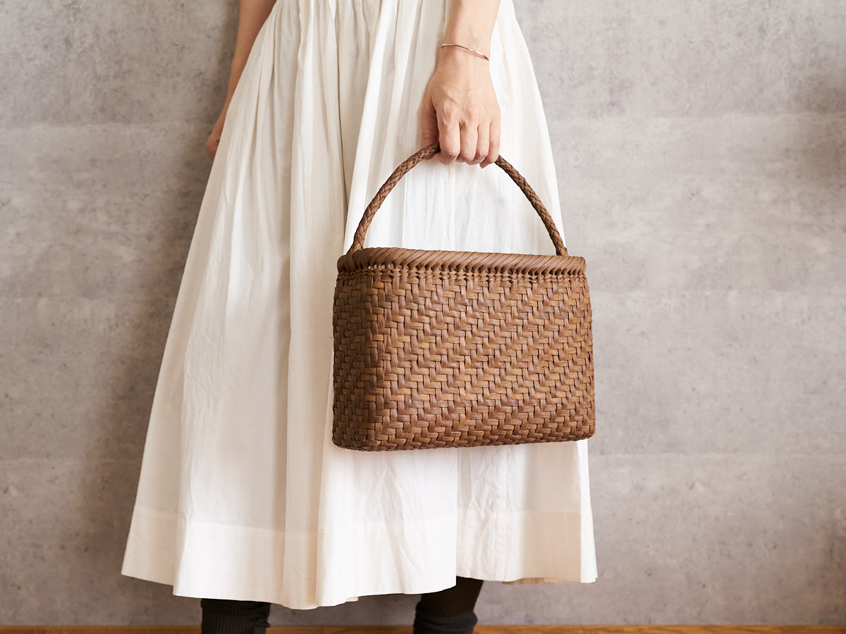One-Handle Basket Bag / Grapevine / Fukushima-JPN 721101-1