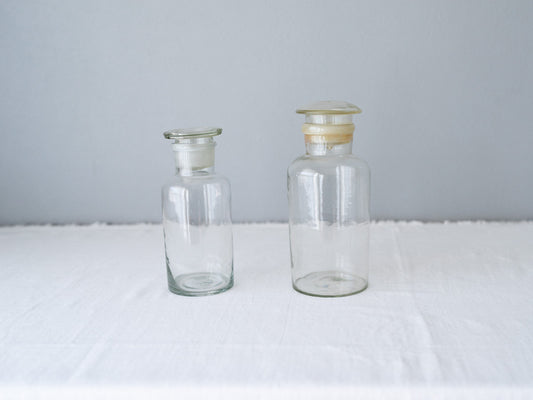 Antique – Glass Medicine Bottle / Small & Large 2 Sizes 750416