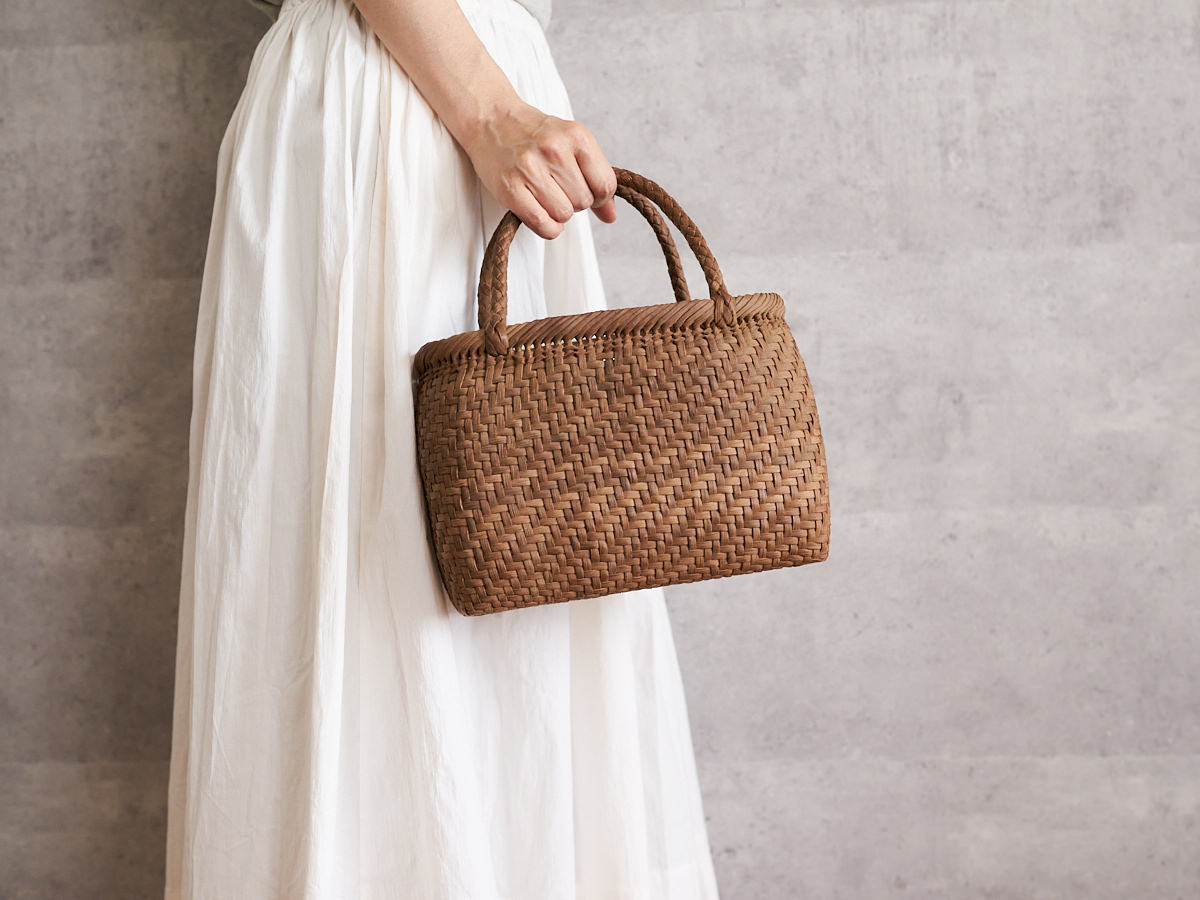 Basket Bag “Plump” Small / Grapevine / Fukushima-JPN 721101-3