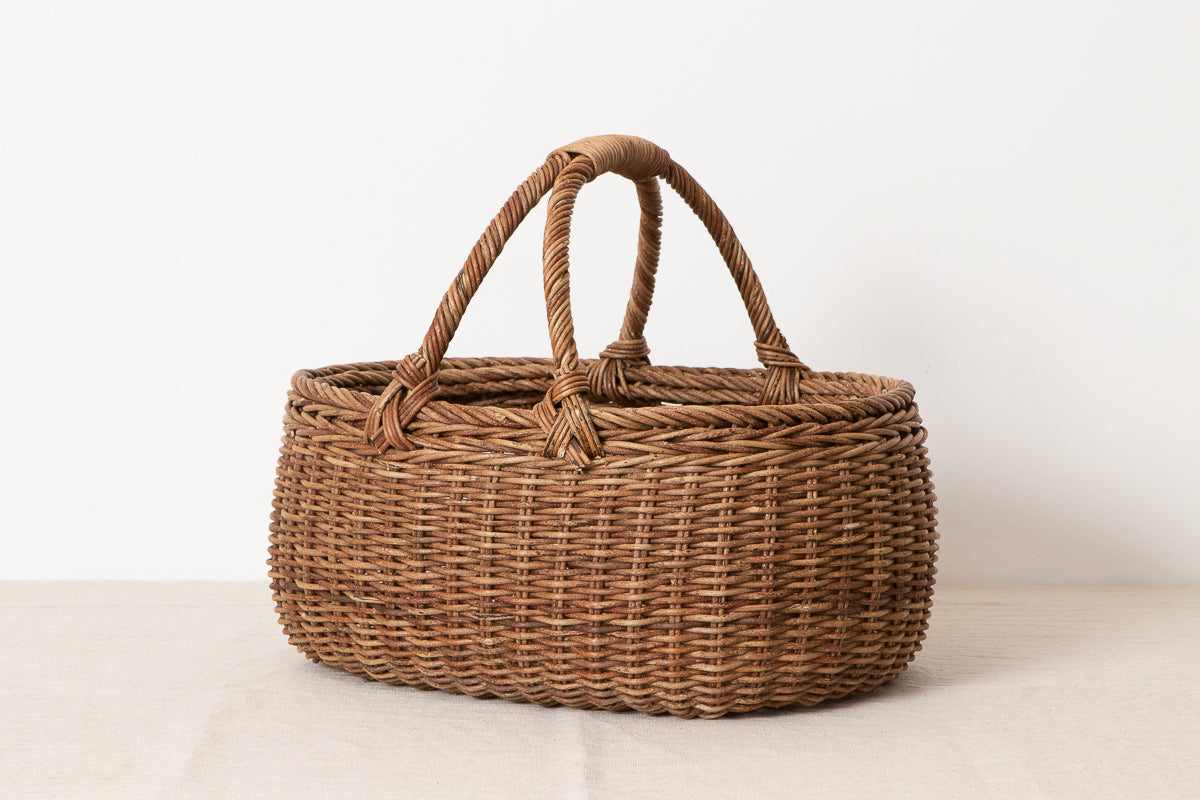 Oval Basket – Joined Handle / Akebi Vine / Nagano-JPN 311217-1