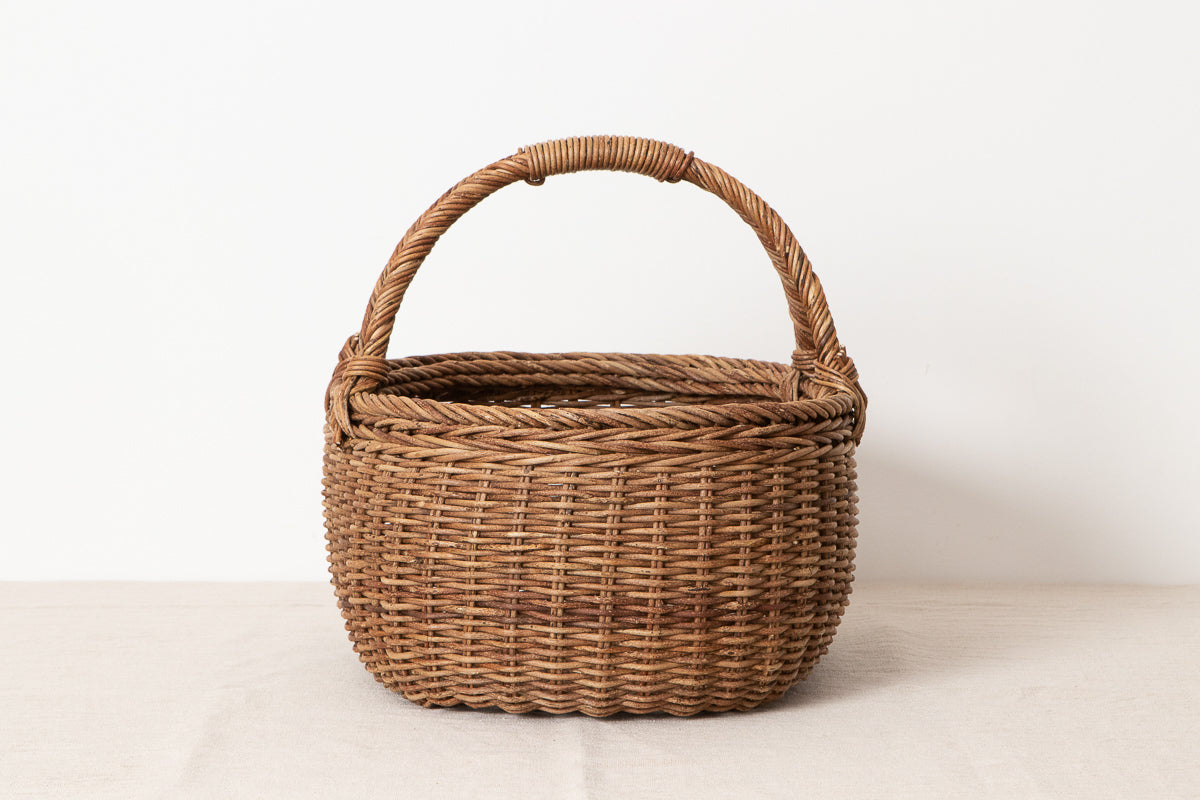 Oval Basket – Joined Handle / Akebi Vine / Nagano-JPN 311217-1