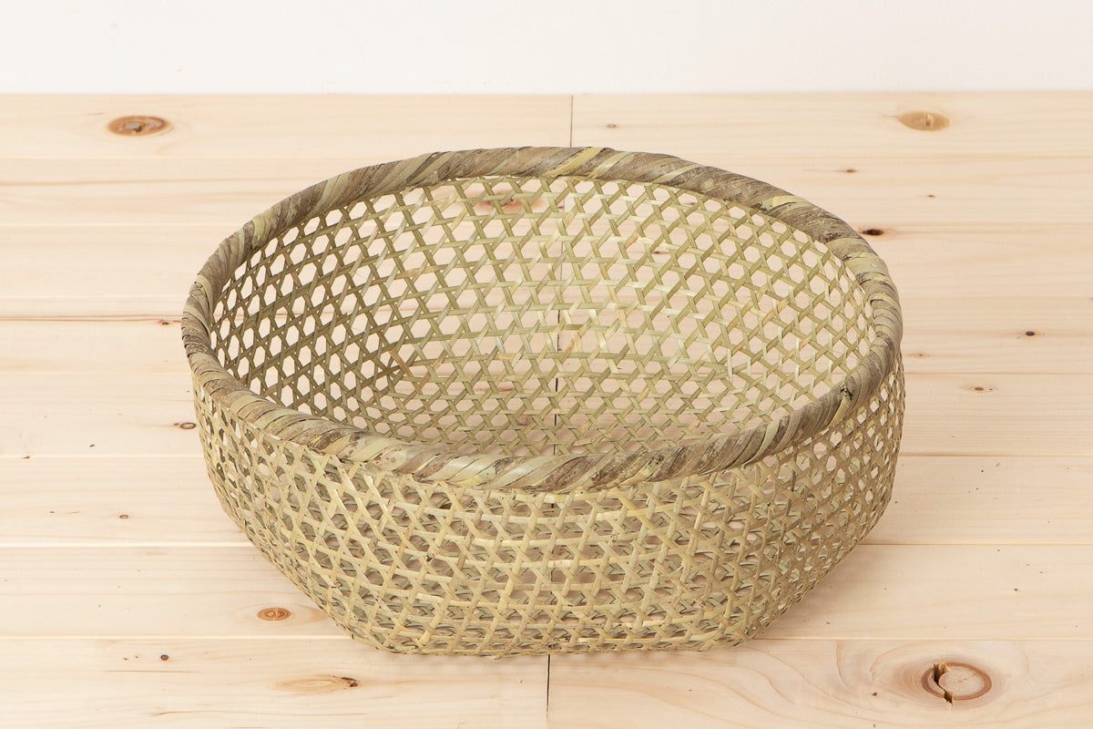 Washing beans basket S, M, L / Shino bamboo / Miyagi-JPN 330106