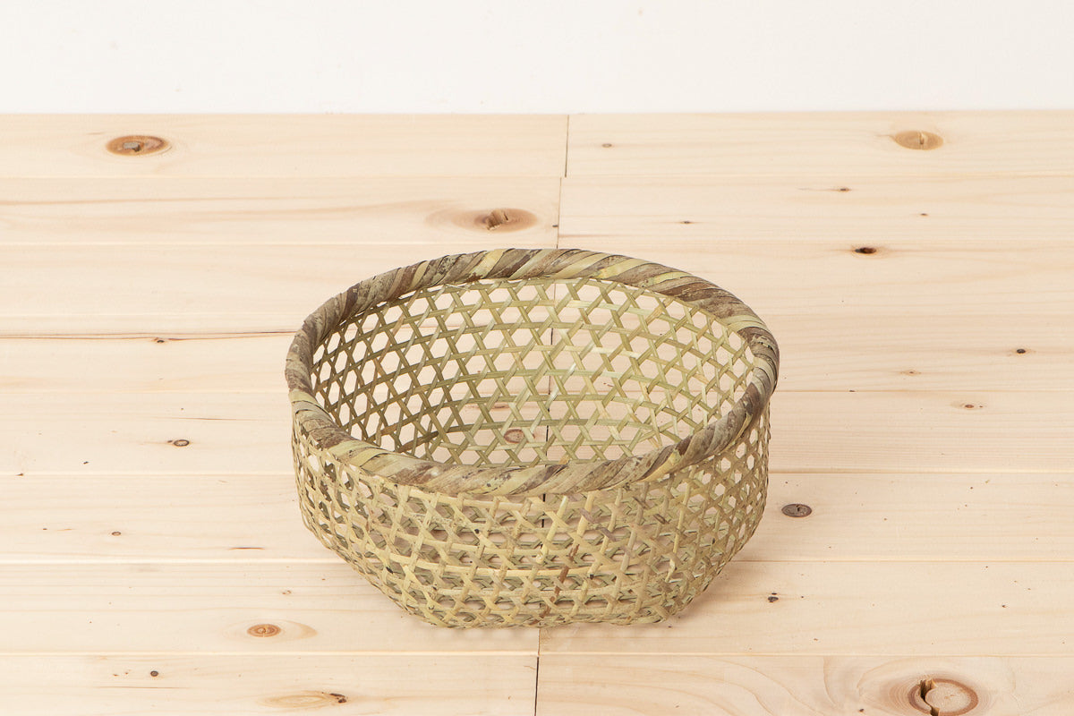 Washing beans basket S, M, L / Shino bamboo / Miyagi-JPN 330106
