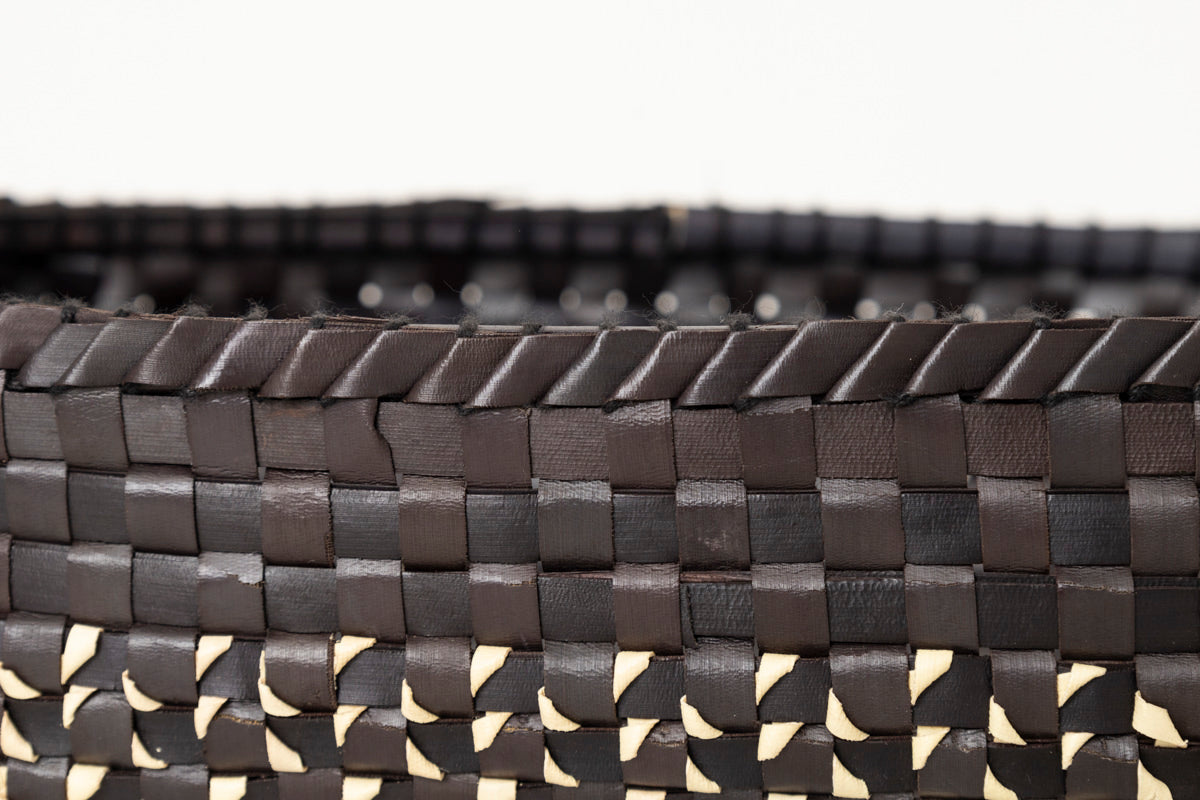 Kottan Tissue Box “Black Natural” / Palm leaf / IND 330903-3