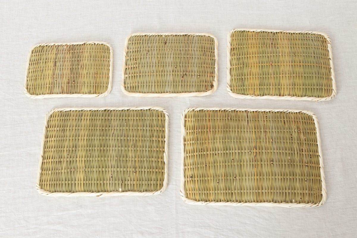 Rectangular Plate “Kaku Bon-zaru” Small Sizes / Bamboo / Nīgata-JPN 650102