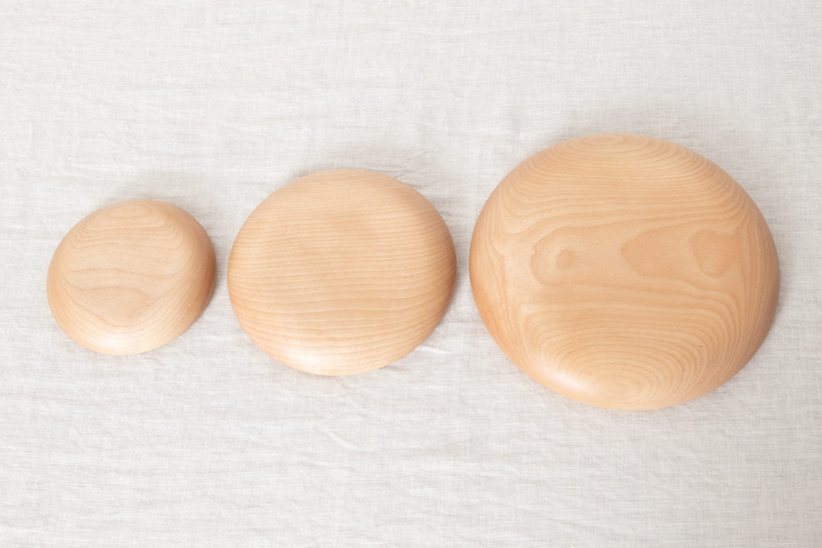 Dessert plate “Silky” S,M,L 3 sizes / Japanese cherry birch / Ōita-JPN 211147