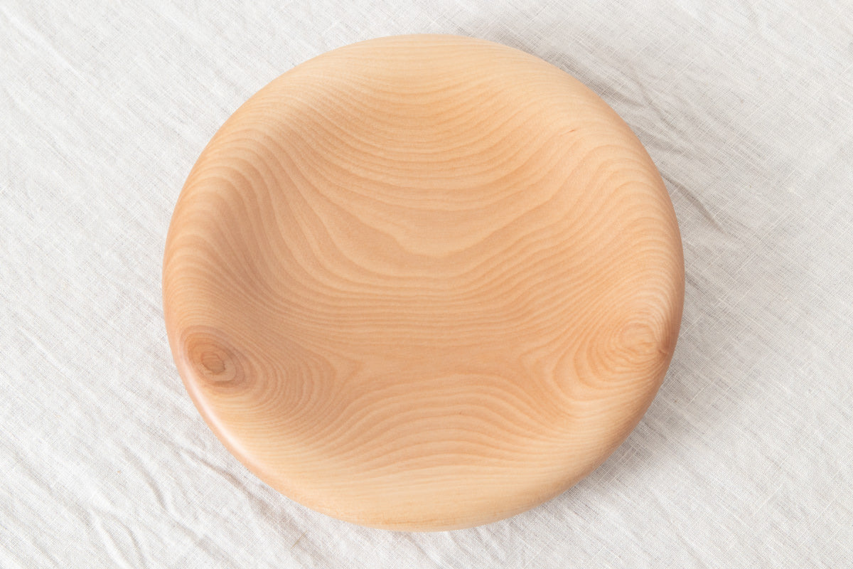 Dessert plate “Silky” S,M,L 3 sizes / Japanese cherry birch / Ōita-JPN 211147