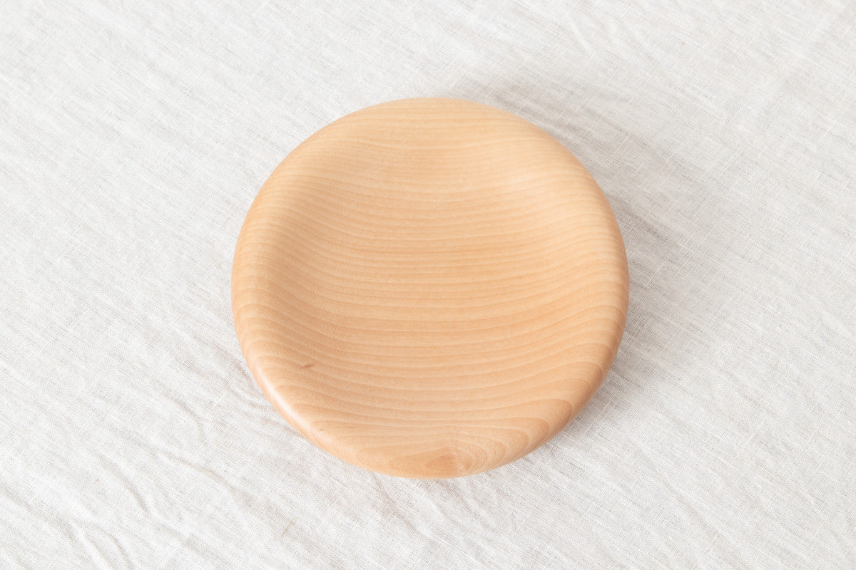 Dessert plate “Silky” S,M,L 3 sizes / Japanese cherry birch / Ōita-JPN 211147