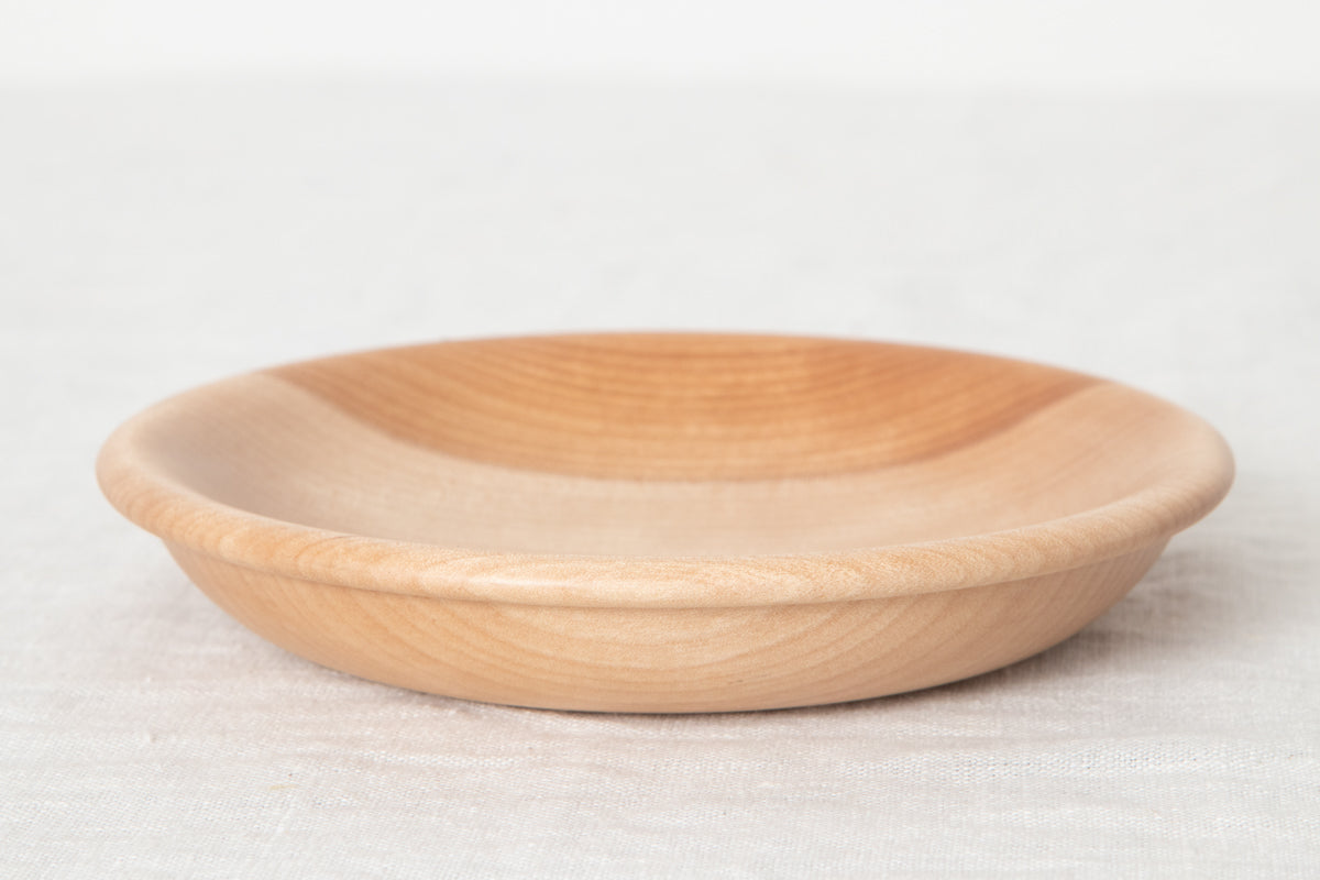 Dessert plate “Edge” Large / Japanese cherry birch / Ōita-JPN 211146-2