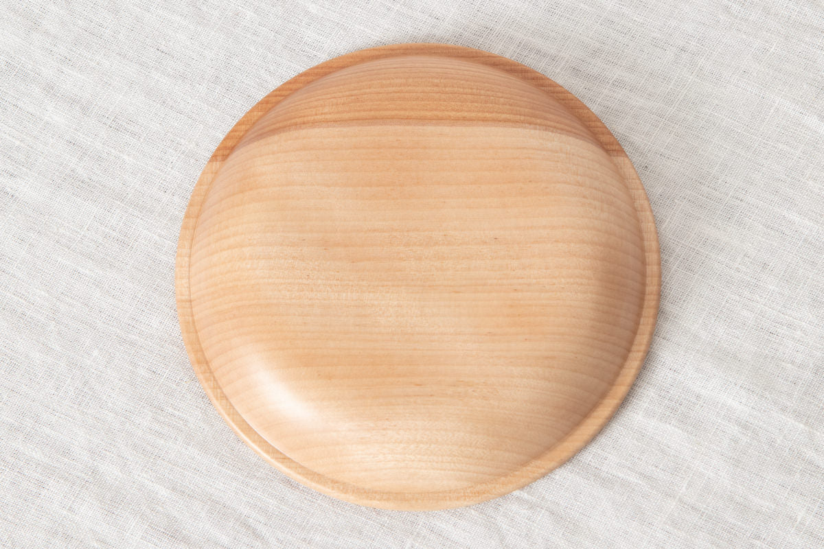 Dessert plate “Edge” Large / Japanese cherry birch / Ōita-JPN 211146-2