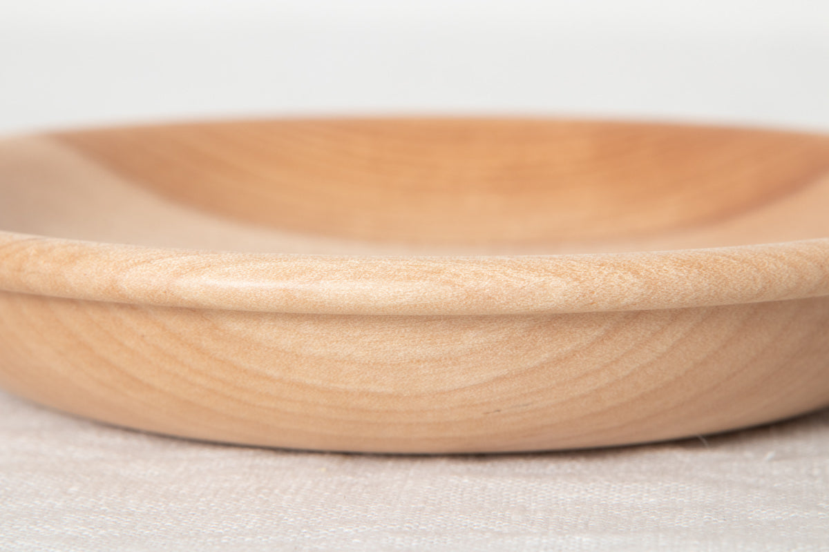 Dessert plate “Edge” Large / Japanese cherry birch / Ōita-JPN 211146-2