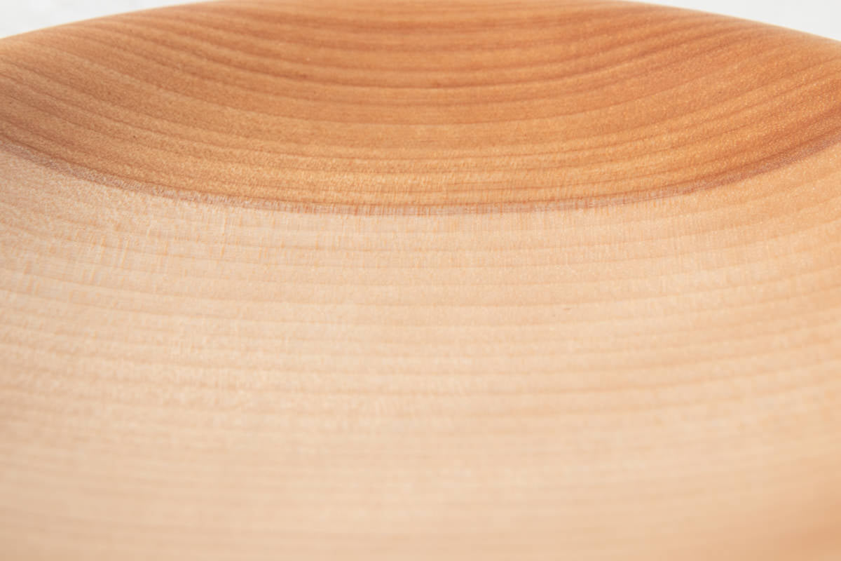 Dessert plate “Edge” Large / Japanese cherry birch / Ōita-JPN 211146-2