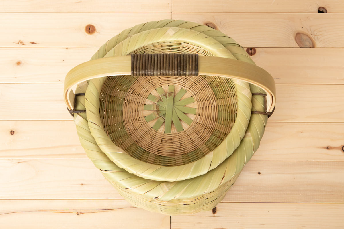 Tall basket with lid / Madake bamboo / Ōita-JPN 220609-2