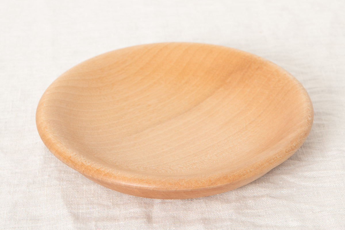 Dessert plate “Edge” Small / Japanese cherry birch / Ōita-JPN 211146-1