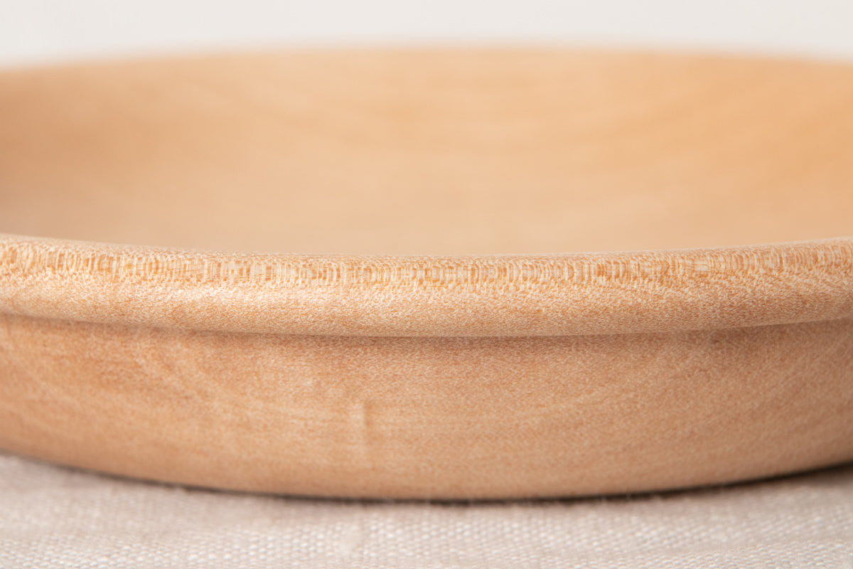 Dessert plate “Edge” Small / Japanese cherry birch / Ōita-JPN 211146-1