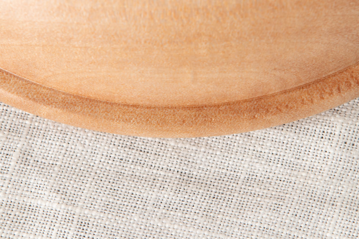 Dessert plate “Edge” Small / Japanese cherry birch / Ōita-JPN 211146-1