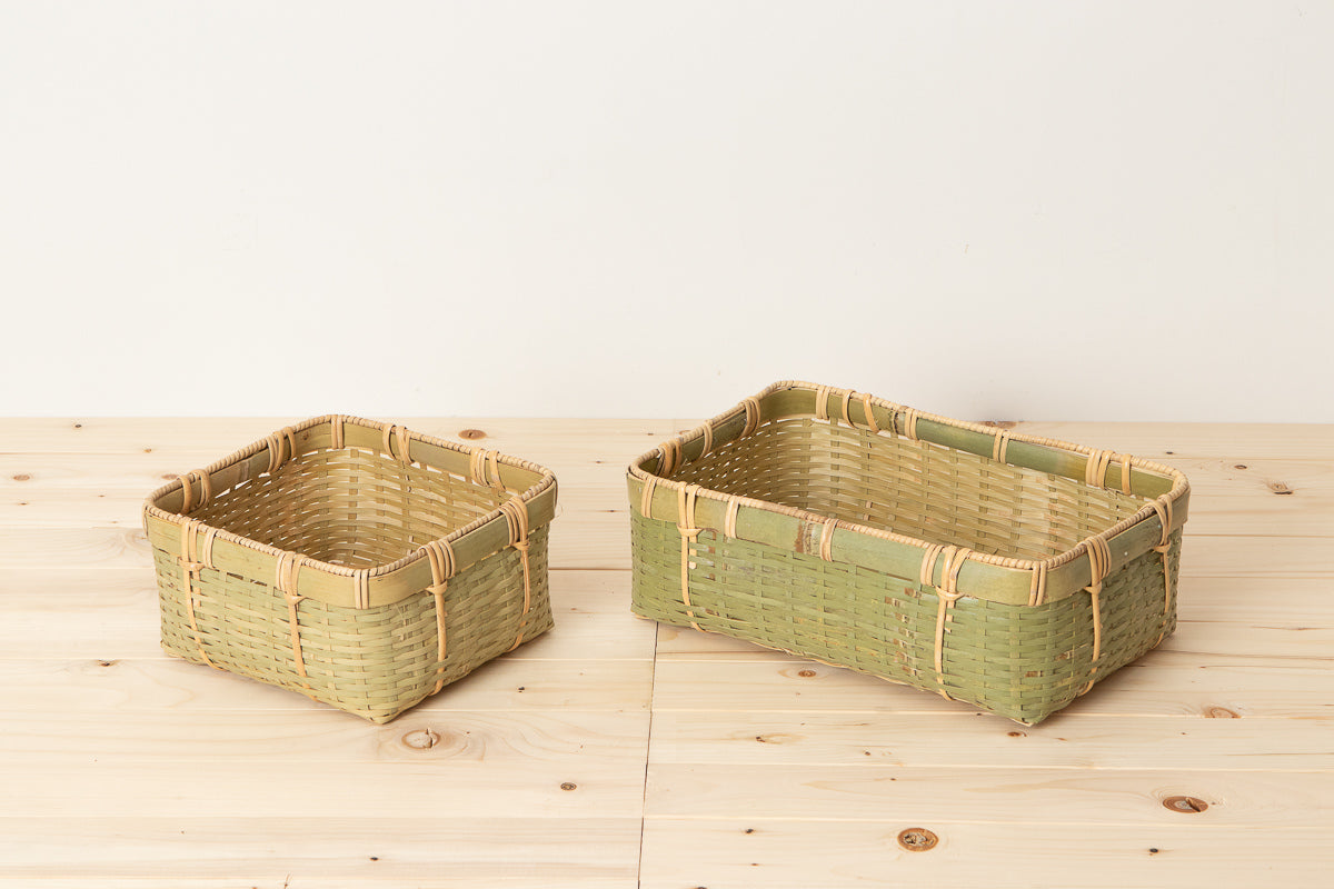 “SUMŌ salt” (storage)basket Square, Rectangle / Madake-bamboo / Ibaraki-JPN 810205